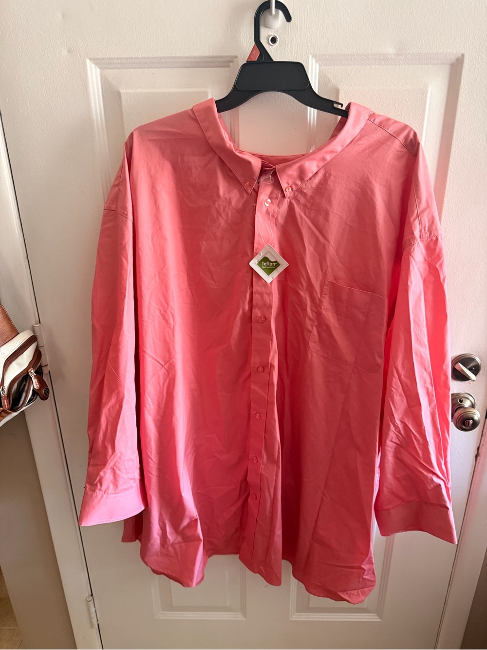 Big & Tall Pink Button-Up Shirt